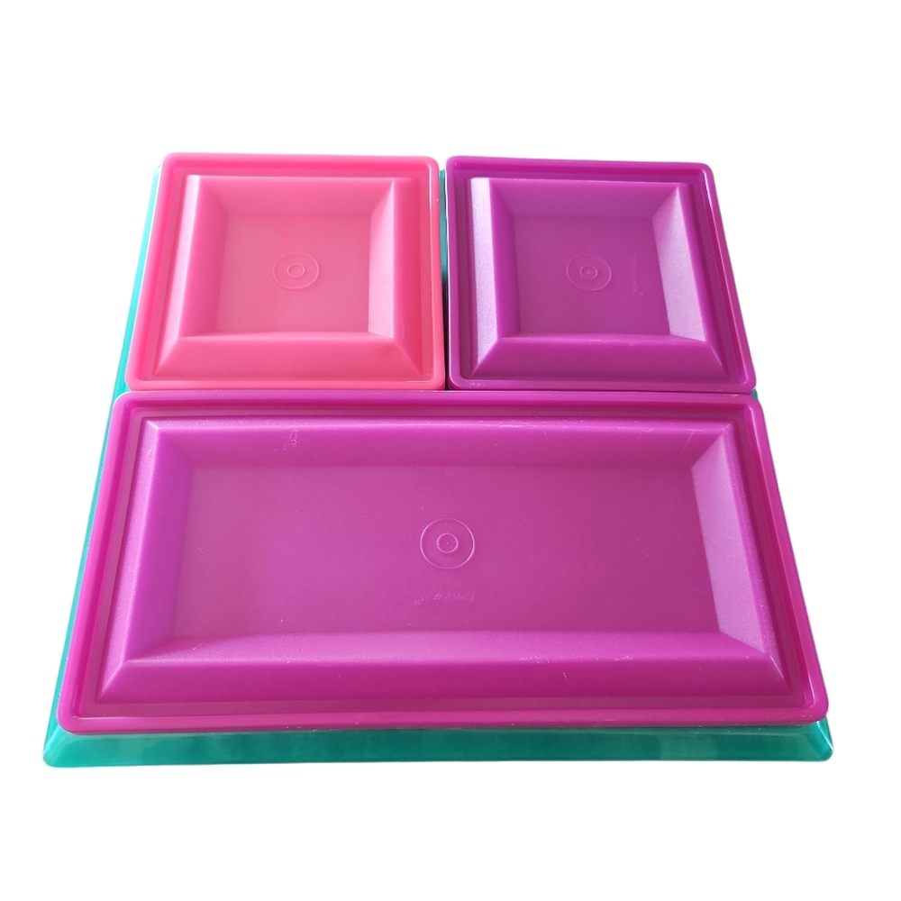 Vintage Tupperware 7 Piece Get Together Buffet Serving Set‎ #1385